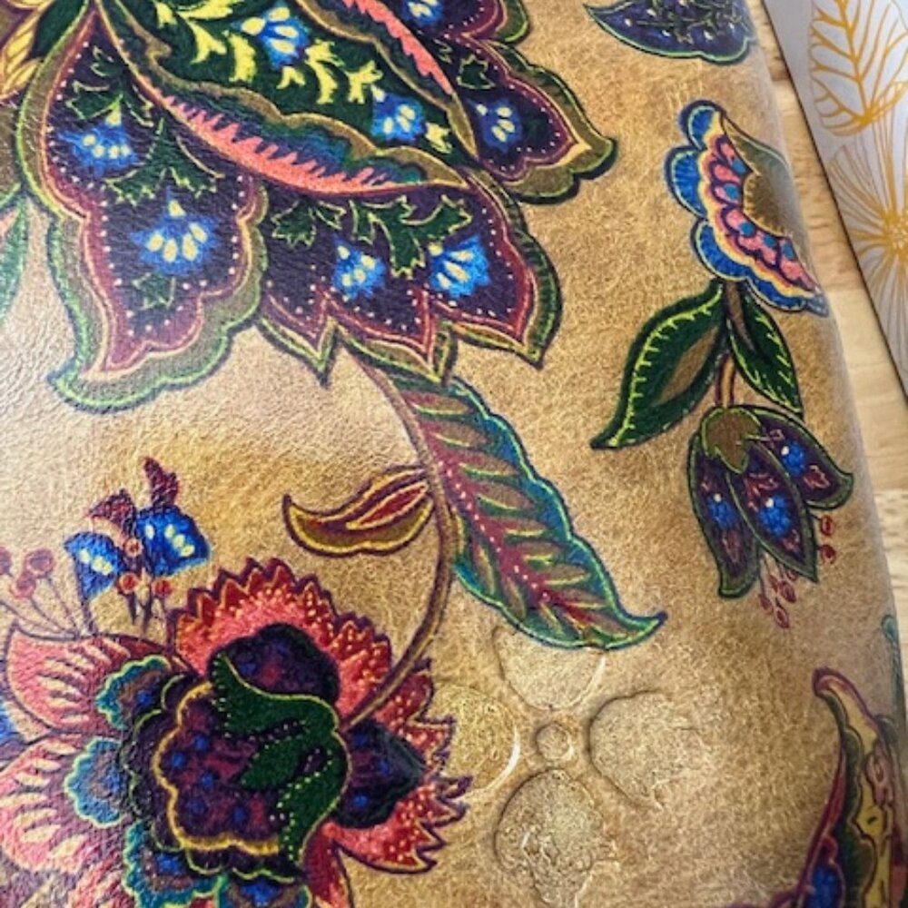 Patricia Nash Larone Shoulder Bag *New* Tan Floral French Tapestry Design - Picture 5 of 11